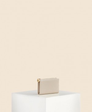 Beige Cafuné Egg Long Women's Wallets | JWJ898ML