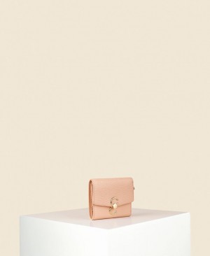 Pink Cafuné Double-C Women's Wallets | FZO9329CH