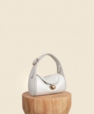 White Cafuné Drop Duffel Women's Shoulder Bags | DGB6771CU