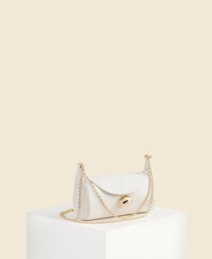 White Cafuné Mini Drop Duffel Women's Shoulder Bags | UOR5766SR