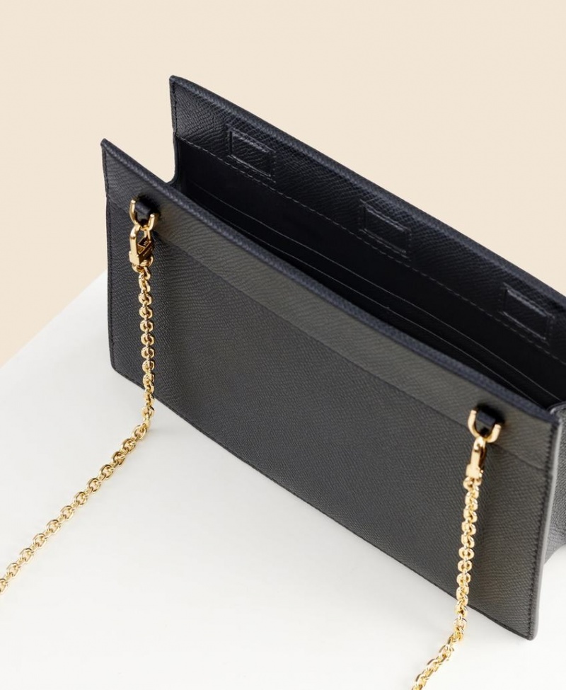 Black Cafuné Stance Chain Women's Crossbody Bags | ZYV1930FM