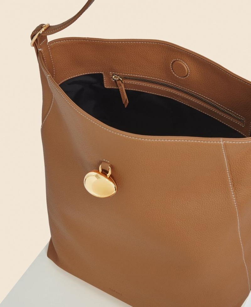 Brown Cafuné Drop Hobo Women's Tote Bags | CXO3131TR