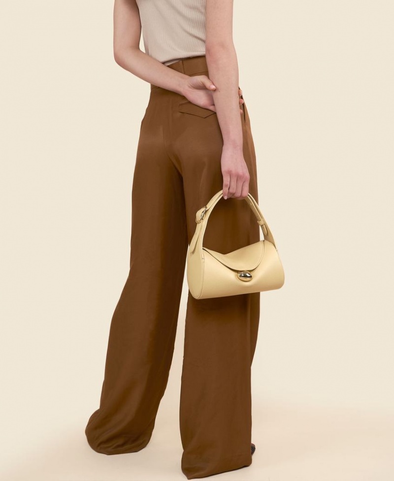 Cream Yellow Cafuné Drop Duffel Women's Shoulder Bags | RJA6818QK