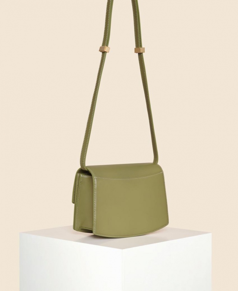 Green Cafuné Small Pendulum Women's Crossbody Bags | YRB9765ST