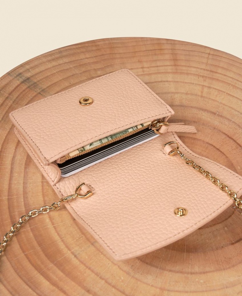 Pink Cafuné Double-C Women's Cardholders | RYG9975PP