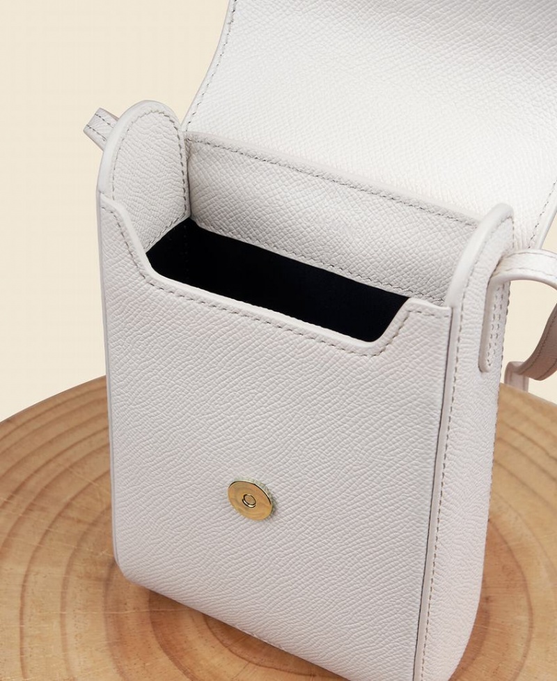 White Cafuné Trunk Box Women's Crossbody Bags | DKD4838LR